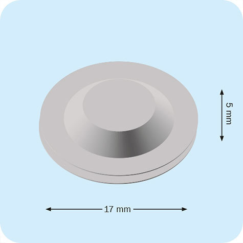 legatoria Chiusura magnetica per badge  autoadesiva. Misure 17x17x5mm..