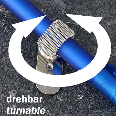 legatoria Portapenne rivettabile, metallo 32x13mm RUOTANTE NICHELATO, misure: 32x13 mm, con aggancio flessibile. Adatto a penne di tutte le misure.