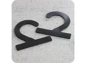 legatoria Gancio appendi campionari 72x72mm NERO, spessore 2,2mm leg2341