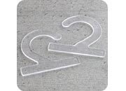 legatoria Gancio appendi campionari 72x72mm TRASPARENTE, spessore 2,2mm leg2342