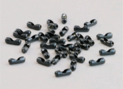 legatoria Connettore per catena a sfere da 2,4mm NERO leg2349