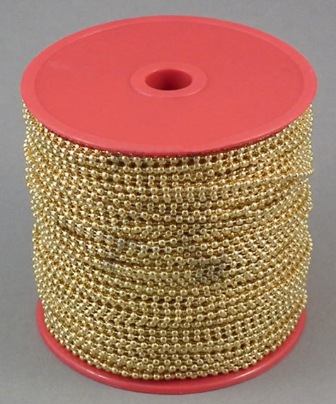 legatoria Catena a sfere, ottonata, a metraggio OTTONATA, diametro sfere 2,4mm.