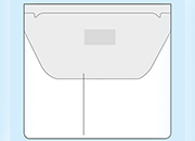 legatoria Pocket, Doppia tasca autoadesiva, 109x100mm, con pattella e punto adesivo per chiusura, ideali per contenere 1 pennetta USB + 1 biglietto da visita.