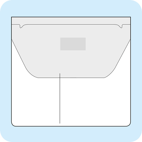 legatoria Pocket, Doppia tasca autoadesiva, 109x100mm, con pattella e punto adesivo per chiusura, ideali per contenere 1 pennetta USB + 1 biglietto da visita.