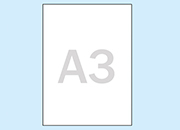 legatoria Busta autoadesiva autoadesiva A3 (297x420mm) in vinile trasparente (colla acrilica trasparente), apertura sul lato corto leg2452