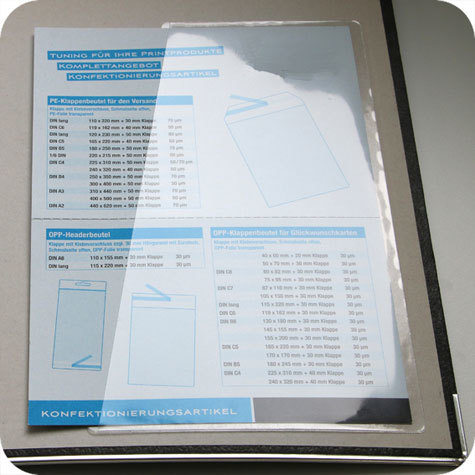 gbc Busta autoadesiva 217x130-95mm A4 TRASPARENTE. Autoadesiva. Apertura inclinata. Aperta sul lato lungo.