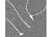 legatoria Fili di sicurezza REGOLABILI in polipropilene, 125mm TRASPARENTE, in polipropilene. Consentono di attaccare etichette e cartellini senza lausilio di pistola sparafili, sono rimovibili solo strappandoli. Diametro palline 1,7mm.