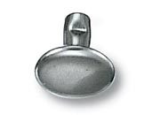 legatoria Olgo maschio di rivetto a doppia testa, altezza 8mm NICHELATO, diametro base 9mm, base bombata.