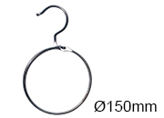 legatoria Anello apribile appendibile NICHELATO 120mm NICHELATO. Con gancio per appensione. Diametro interno: 120mm. Spessore: 4mm.