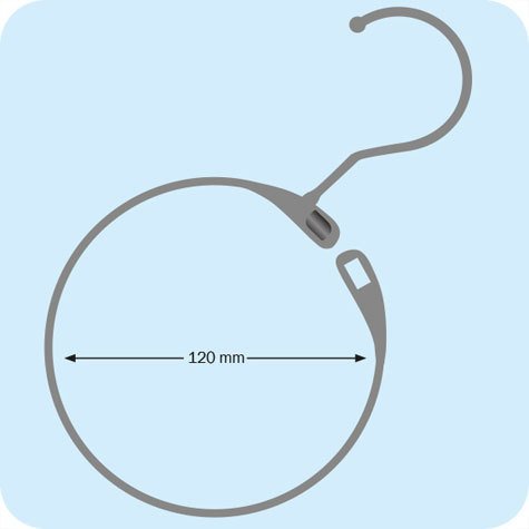 legatoria Anello apribile appendibile NICHELATO 120mm NICHELATO. Con gancio per appensione. Diametro interno: 120mm. Spessore: 4mm.