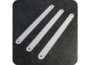 legatoria Maniglia in plastica BIANCA. In PVC flessibile. Dimensioni: 320x25x1mm. leg2575