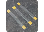 legatoria Supporto per cartelli Wobbler, 150x15mm TRASPARENTE, con due estremit autoadesive. In polietilene 280 micron leg2579