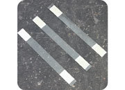 legatoria Supporto per cartelli Wobbler, 150x15mm TRASPARENTE, con due estremit autoadesive permanenti. In polietilene 280 micron leg2580