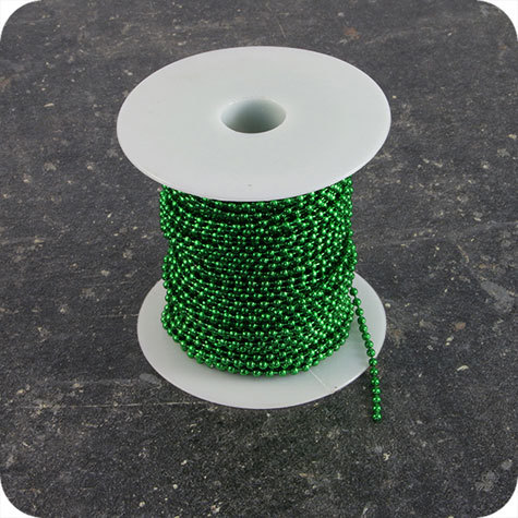 legatoria Catena a sfere, a metraggio VERDE, diametro sfere 2,4mm.