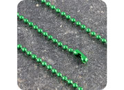 legatoria Catena a sfere, lunghezza 15cm VERDE, diametro sfere 2,4mm, con connettore di chiusura leg2593