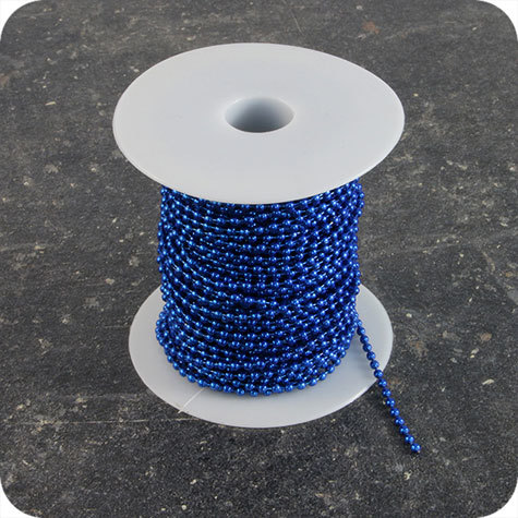 legatoria Catena a sfere, a metraggio BLU, diametro sfere 2,4mm.