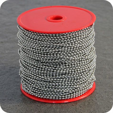 legatoria Catena a sfere, a metraggio ACCIAIO INOSSIDABILE, diametro sfere 2,4mm.