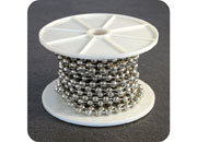 legatoria Catena a sfere, nichelata, a metraggio NICHELATA, diametro sfere 8mm leg2614