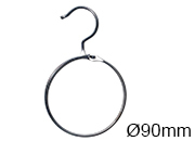 legatoria Anello apribile appendibile NICHELATO 90mm NICHELATO. Con gancio per appensione. Diametro interno: 90mm. Spessore: 4mm leg2620