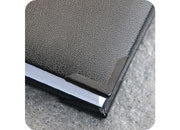 legatoria Angolino metallico nero 22mm per lato, protegge copertine spesse fino a 3.5mm smm154