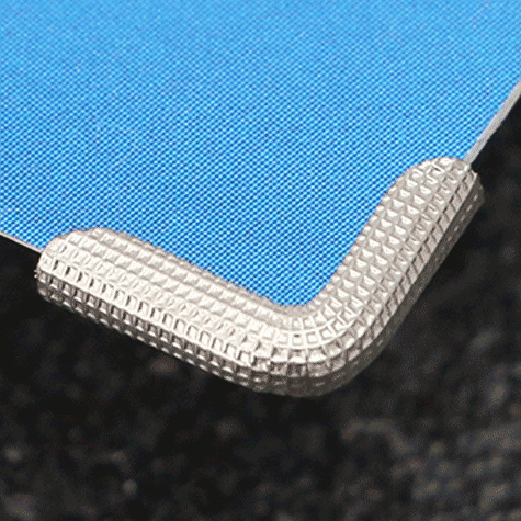 legatoria AngolinoMetallico nichelato, 8mm 8mm per lato, protegge copertine spesse fino a 1,8mm*.