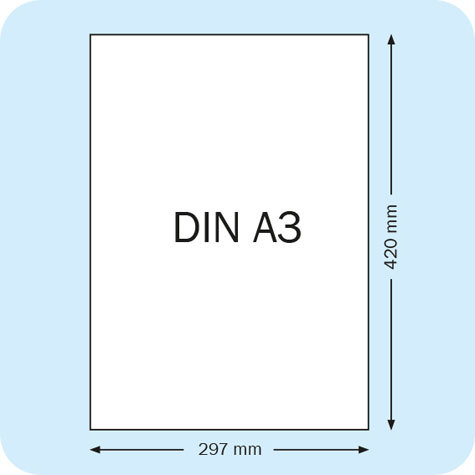 legatoria Copertine trasparenti A3, 300 micron TRASPARENTE. Formato A3 (297x420mm), in PVC rigido.