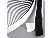 legatoria Nastro in velcro autoadesivo maschio, 16mm sfuso a metraggio, NERO.