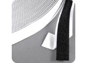 legatoria Nastro in velcro autoadesivo femmina, 20mm sfuso a metraggio, NERO.