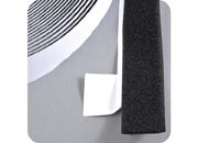 legatoria Nastro in velcro autoadesivo femmina, 25mm sfuso a metraggio, NERO.