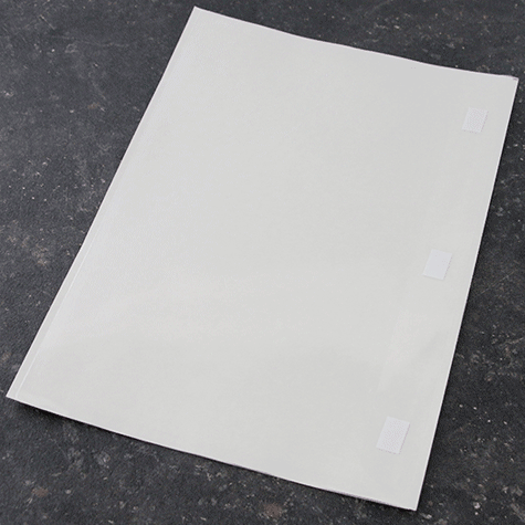 legatoria Busta autoadesiva A4 (210x297mm) in vinile trasparente (colla acrilica trasparente), apertura sul lato lungo, 120 micron*.