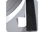 legatoria Nastro in velcro autoadesivo maschio, 25mm sfuso a metraggio, NERO leg272