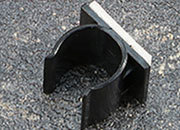 legatoria Portapenne autoadesivo in plastica, 12x15mm NERO, altezza 12mm.