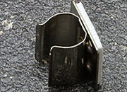 legatoria Portapenne autoadesivo, metallo, 12x15mm NICHELATO, altezza 12mm leg2799