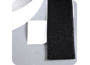 legatoria Nastro in velcro autoadesivo femmina, 50mm sfuso a metraggio, NERO.