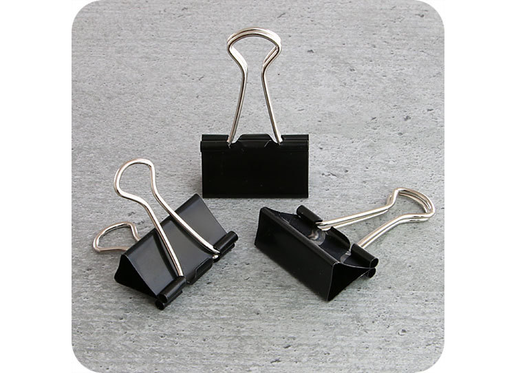 legatoria Molla fermacarte (foldback clip) 32mm NERO. Larghezza 32mm leg2820