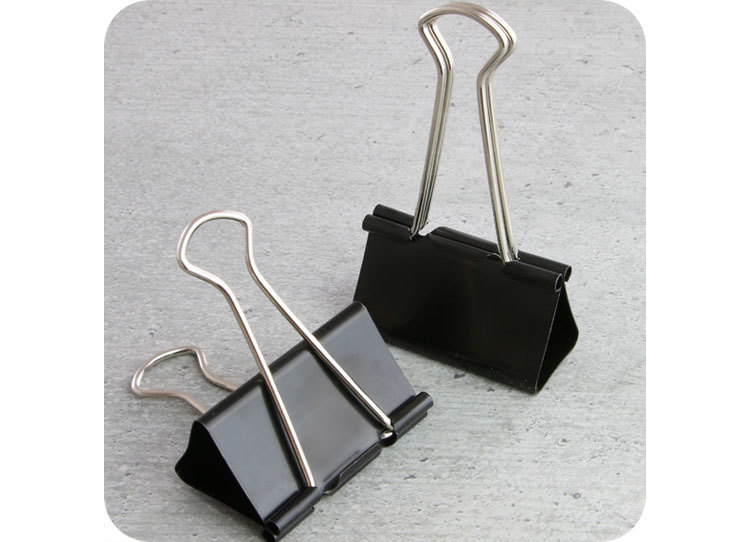 legatoria Molla fermacarte (foldback clip) 41mm NERO. Larghezza 51mm leg2822