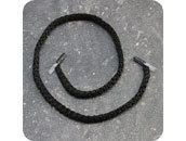 legatoria Maniglia in corda NERA. In polipropilene intrecciato (PP). Lunghezza: 450mm. Spessore: 5mm leg2834