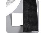 legatoria Nastro in velcro autoadesivo maschio, 50mm sfuso a metraggio, NERO.