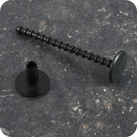 legatoria Perno rilegatore, lunghezza 85mm NERO. Con chiusura a tubetto. Testa diametro 23mm. Per lunghezza, si intende la distanza INTERNA tra le due teste, che corrisponde allo spessore del volume da rilegare.