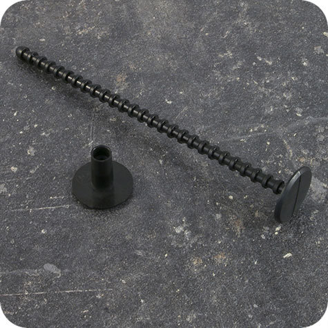 legatoria Perno rilegatore, lunghezza 140mm NERO. Con chiusura a tubetto. Testa diametro 23mm. Per lunghezza, si intende la distanza INTERNA tra le due teste, che corrisponde allo spessore del volume da rilegare.