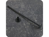 legatoria Perno rilegatore, lunghezza 205mm NERO. Con chiusura a tubetto. Testa diametro 23mm. Per lunghezza, si intende la distanza INTERNA tra le due teste, che corrisponde allo spessore del volume da rilegare.