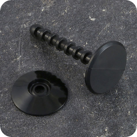 legatoria Perno rilegatore, lunghezza 45mm NERO. Con chiusura a rondella. Testa diametro 23mm. Per lunghezza, si intende la distanza INTERNA tra le due teste, che corrisponde allo spessore del volume da rilegare.