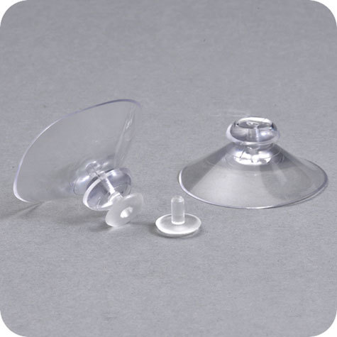 legatoria Ventosa testa a fungo. 40mm CON PERNO. diametro testa 14mm, per superfici liscie.