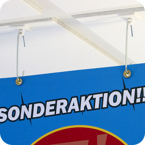 legatoria Basetta autoadesive con occhiello, 20x20mm BIANCO, in plastica bianca, sezione quadrangolare.