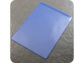 legatoria Busta magnetica, A4, .Aperta sul lato corto BLU. 315x217mm. Con striscia magnetica. Lato superiore In PVC trasparente morbido da 250 micron. Lato inferiore in PVC blu da 300 micron leg2901