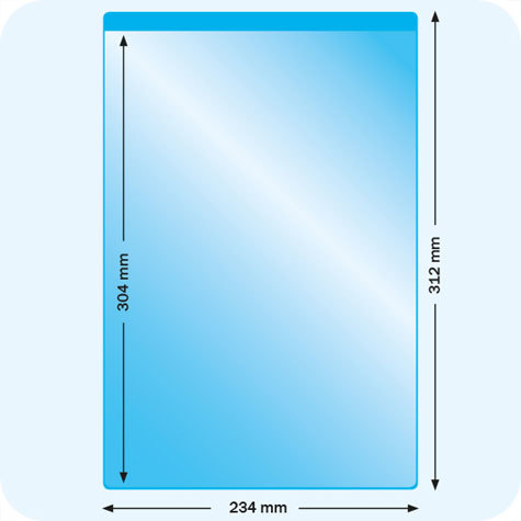 legatoria Busta magnetica, A4, .Aperta sul lato corto VERDE. 315x217mm. Con striscia magnetica. Lato superiore In PVC trasparente morbido da 250 micron. Lato inferiore in PVC verde da 300 micron.