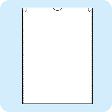 legatoria Busta a U. A5 TRASPARENTE, in polipropilene da 160 micron, aperta sul lato corto, con invito a mezzaluna per facilitarne l�apertura.