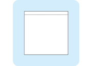 legatoria Busta autoadesiva 60x60mm TRASPARENTE. Un lato aperto. In polipropilene da 120 micron leg2915