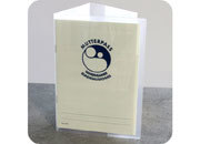 legatoria Copertina per libri e documenti 19x13,5 cm TRASPARENTE. Dimensioni: 180x405 mm aperto (180x135 mm chiuso). In morbido PVC da 200 micron. Larghezza delle tasche interne: 50 mm (aperte verso il centro), per inserire la prima e lultima pagina leg2924