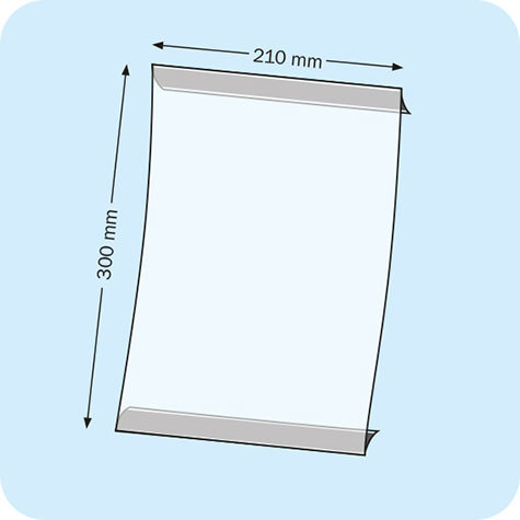 legatoria PortaLocandinaMagnetico A4verticale 210x297mm PortaCartello TRASPARENTE, con 2 strip MAGNETICI, formato A4 (210x300mm). In PVC rigido da 400 micron antiriflesso.